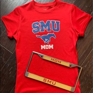 SMU Mom’s T-Shirt Size Small & License Plate!